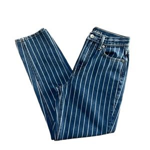 American Eagle White Stripe Mom Jeans - 2